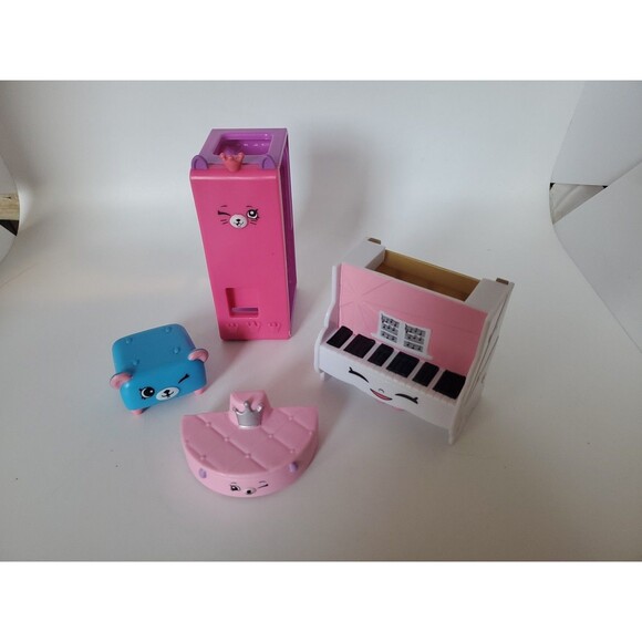 Shopkins Replacement Dollhouse Furniture Piano Locker Bear Ottoman Mixed Bundle - Picture 2 of 13